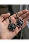 Stainless Steel Works Case Marine and Gothic Style Compass Pendant - 5