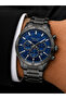 Men's Wristwatch Steel Band Smoked Color Function Calendar Gift Boxed - 3