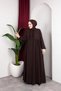 Medina Silk Gathered Azra Feracce - 8