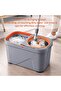 Spin Mop & Bucket Set System with Wheels, Hands-Free Wringer, Stainless Steel Handle, Microfiber Mop Heads - 6