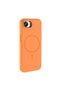 iPhone 16E Compatible Case with Metal Camera Frame - Orange - T42113 - 3