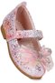 Zoe Velcro Stone Bow Baby Girl / Child Ballerina Shoes