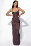 Heart Neckline Polka Dot Maxi Dress - 2