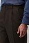 Brown 1 Relax Fit Pleated Men's Trousers - 3
