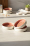 Set of 6 Elipse Shape Rosa Plates 9 cm – Stylish and Modern Porcelain Presentation Plates - 2