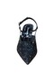 Marzella 390 Women's Stoned Tulle 7 cm Goblet Heeled Open Back Evening Dress Shoes - 3