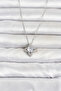 316L Steel Chain Silver Color Clover Model Women's Necklace