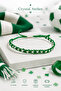 Green and White Fan Bracelet Handmade Adjustable Macrame Unisex Bracelet - 6