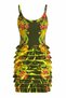 Thin Straps Draped Layered Detail Mini Dress - 7