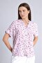 Regular Fit Crew Neck Floral Short Sleeve Purple Shirt I6173Az26Hs - 3