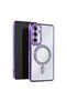 Samsung Galaxy S25 Compatible Case Joke Simli Magneticsafe Case - Deep Purple