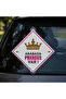 Caution: Baby in Car / Forex - Dekota Warning Sign 15X15 cm 4.5 mm - 2