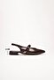Women's Bitter Brown Patent Leather 2cm Short Heeled Casual Shoes Tr23Ms03C - 5