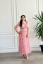 Chain Patterned Low-Waist Dress - 7