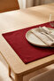 Barcelona Velvet Textured 6-Piece American Service Set Burgundy - 2