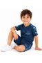 Boy's T-Shirt with Koçak Written on the Sleeves, K Letter Detail, Shorts with Elastic Waist, Pockets, Drawstring, K Letter Pattern on the Sides, T-Shirt and Shorts Set - 3
