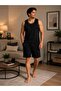 Sleeveless Shorts Home Wear Pajama Set