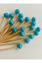 No:220 - 30 Pieces Decorative Blackberry Beaded Cake Toothpick Turkish Delight Holder 6.5 cm - Beads 8 mm - 2