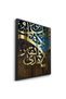 Lustrous Umber Islamic Wall Art | Framed Canvas Print | Arabic Calligraphy Decor for Living Room, Bedroom, Office & Gift - 3