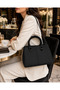Modern Women's 3-Section Lacoste Leather Shoulder Bag, for Daily Use as a Gift, with Adjustable Strap - 4