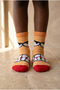 Children's Cute Monster Patterned Socks Yellow - 2