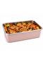 304 Stainless Steel 3-Piece Vacuum Storage Container Pink - 6