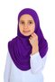 Girl's Ready-Made Headscarf Practical Combed Cotton Shawl Islamic Clothing - 2