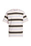 Men's Pink T-Shirt Stripe Tee Kx1269