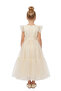 - Ruffled Puff Sleeve Princess Dress - Multicolor - 4Y to 13Y - 3