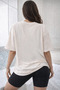 Beige 90's Printed Oversize Tshirt - 2