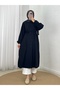 Laçin Hakim Collar Long Strawberry Tunic-As5963 Black