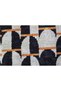 Modern Retro Patterned Decorative Throw Pillow Cover Black Cream Orange - 3