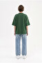 Women's Basic Oversize Cotton Single Jersey T-Shirt Nefti Green - 5