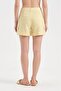 Women's 100% cotton shorts with side pocket detail - 3