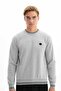 Ar-Ma Men's Crew Neck Sweatshirt Basic Without Print Without Pockets Regular Fit Carbon Brushed Thessaloniki K26124