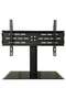 Universal Swivel Tabletop TV Stand for 37-70 Inch Flat or Curved Screen TVs – Height Adjustable Mount