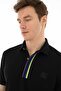 Ar-Ma Men's Polo Collar T-Shirt Without Print Basic Regular Fit Single Roll Neck Lycra Pique Y25374306001 Black - 2