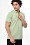Ar-Ma Men's Polo Collar T-Shirt Unprinted Basic Regular Fit Double Collar Combed Cotton Pique Y22374350701 Green - 5