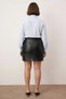 Women's Plus Size Mini Skirt Zipper Detail Faux Leather Woven Daily Casual Cut Modern Stylish Comfortable - 5