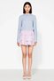 Women's Striped Ruffle Detailed Mini Shorts Skirt Poplin Woven Elastic Waist Summer Collection Daily Casual - 4