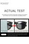 Polarized Square Sunglasses for Men Women UV400 Protection Sun Glasses TR Frame Unisex Color Changing for Driving Fishing Golfing Traveling Black - 5