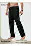 Men's Cotton Linen Trousers, Solid Summer Beach Yoga Pants, Casual Elastic Waist Drawstring Trousers - 3
