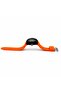 Edge IN1033 Men’s Analog Quartz Watch Neon Orange Silicone Strap Skeleton Dial Black Tonneau Case Date Display - 6