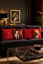 Noble Leopard Patterned 4-Piece Throw Pillow Cover Set - 3