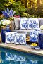 Tile Animals Patterned 4-Piece Throw Pillow Cover Set - 2