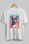 For the Love of Dogs 46 Front Dog Printed White Oversize T-Shirt 100% Cotton Unisex Dog Lover Premium Design