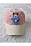 Premium Unisex 5-10 Years Old Pink Children's Hat with Bear Toy Figure - 2