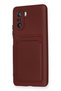 Spt-Gld Mi 11I Case Kelvin Silicone with Business Card Holder (143715) - Claret Red - 3