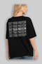 Eat Your Protein Oversize Back Printed Black T-Shirt 100% Cotton Streetwear Premium Comfortable Fit - 4