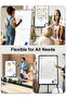 Easel Whiteboard - Magnetic Portable Dry Erase 36 x 24 Tripod Height Adjustable,Flipchart Easel Stand White Board for Office or Teaching at Home & Classroom - 4
